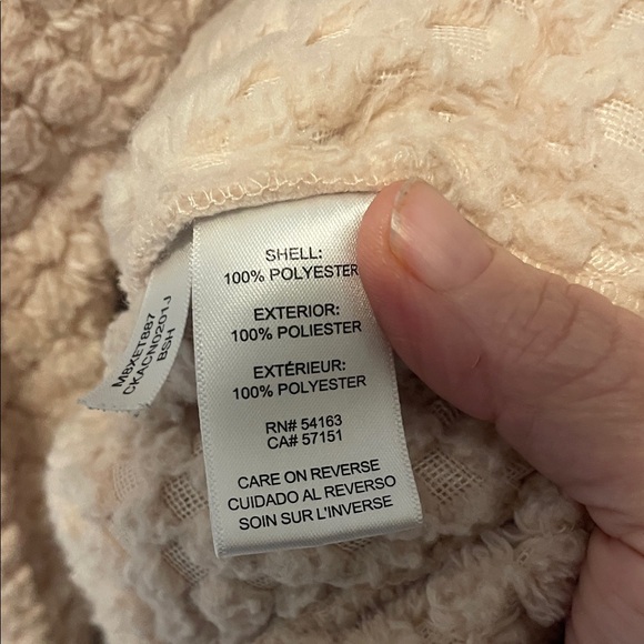 Calvin Klein Women's Pale Pink Teddy Jacket - Picture 5 of 5